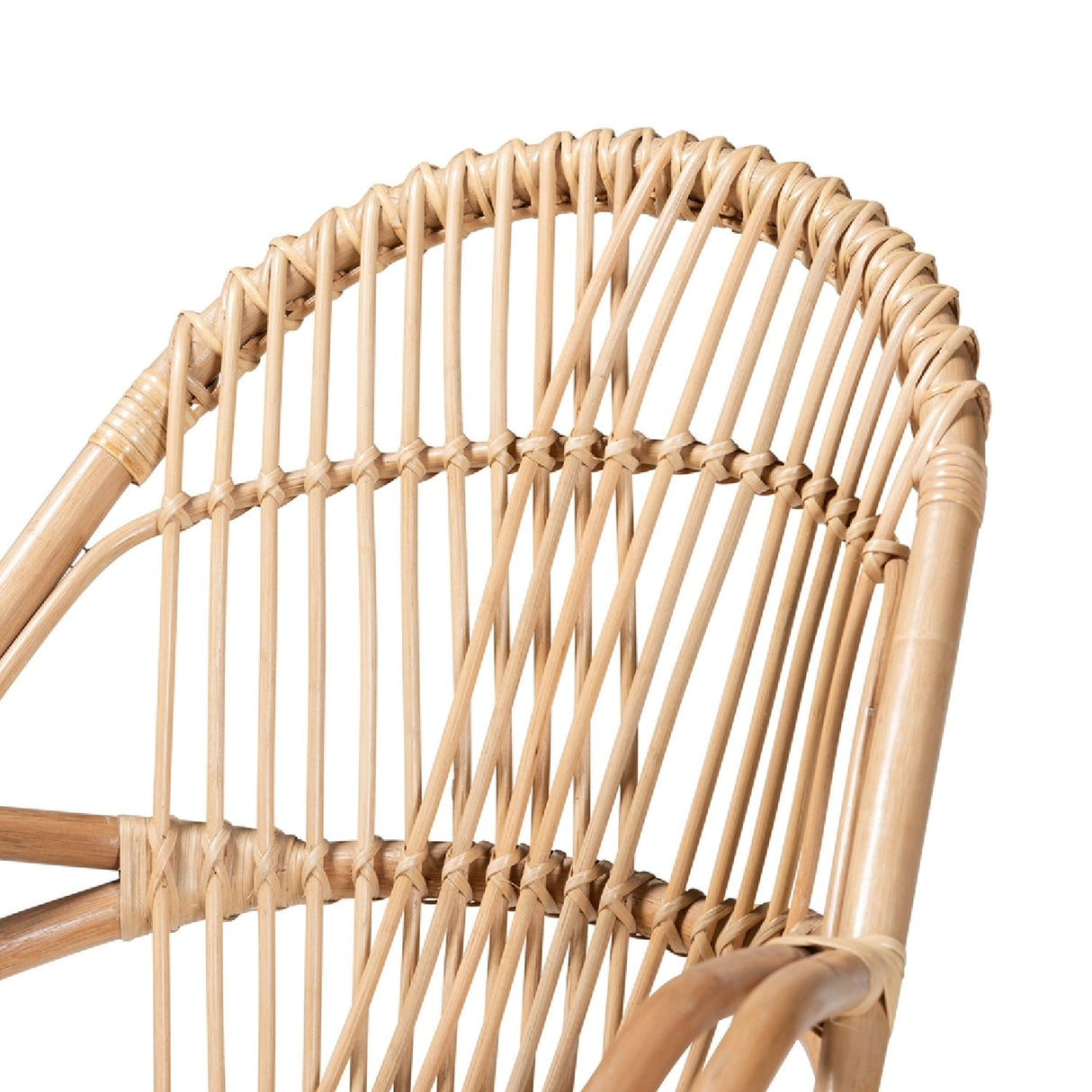 Modern European furniture - Rattan Woven Embellishments Accent Chair - www.oroa.com
