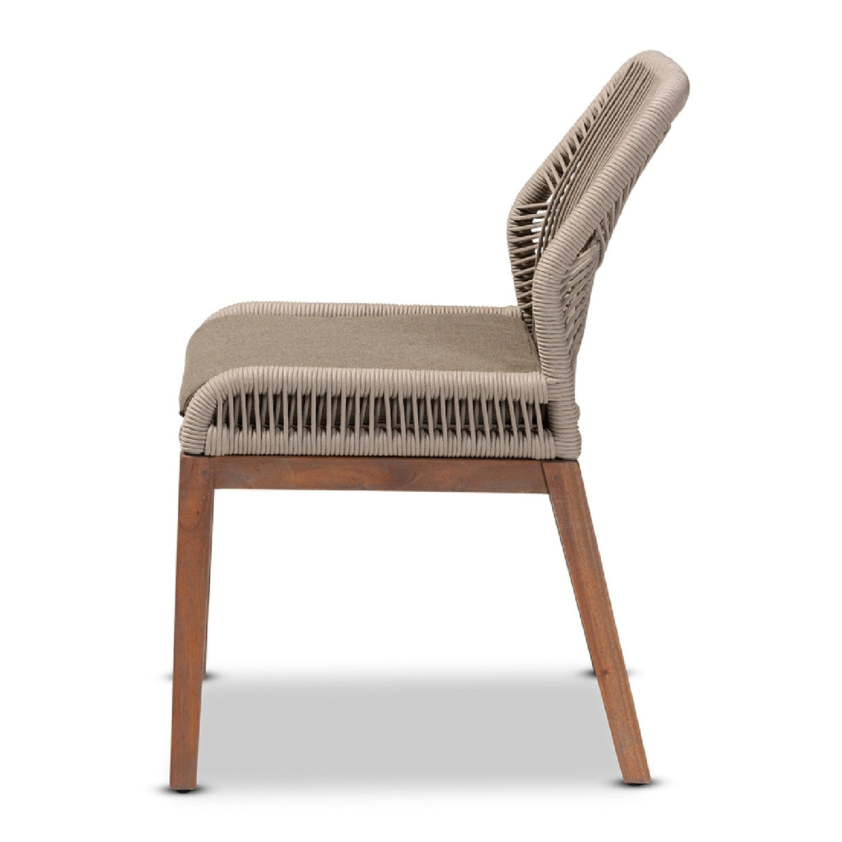 Gray Woven Rope Dining Chair | Bali Loom Jennifer | Oroa.com