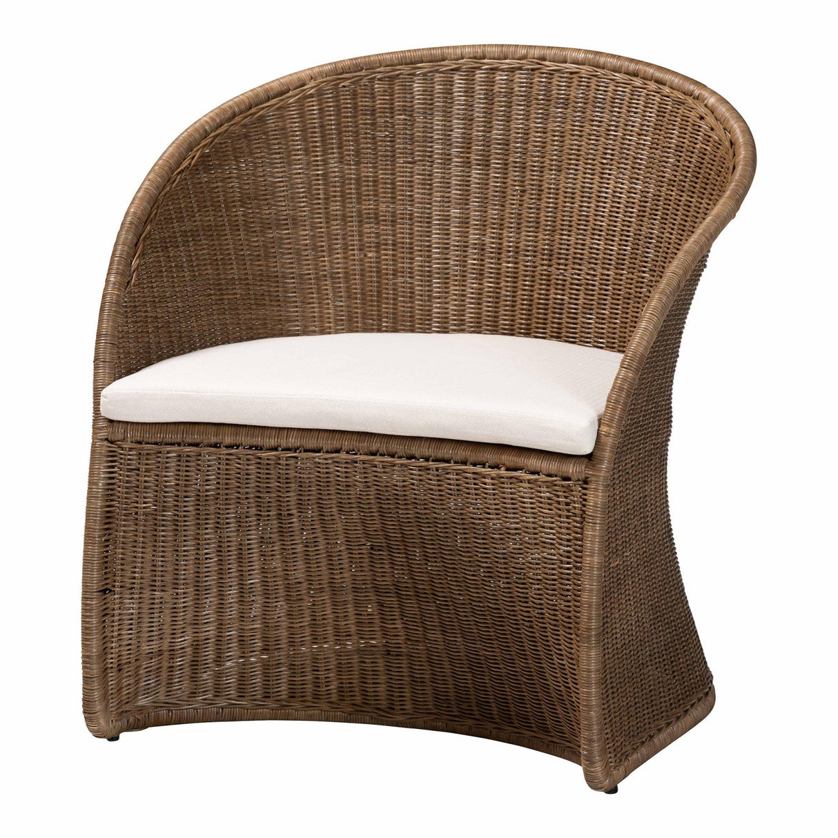 Modern European furniture - Graywashed Rattan Accent Chair - www.oroa.com