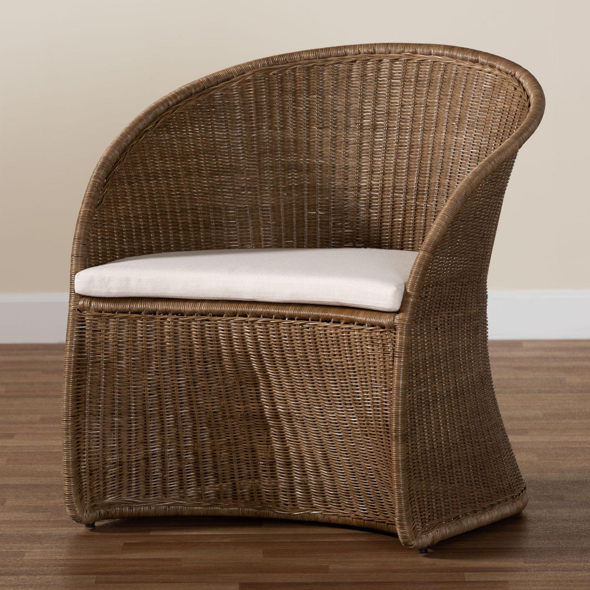 Modern European furniture - Graywashed Rattan Accent Chair - www.oroa.com