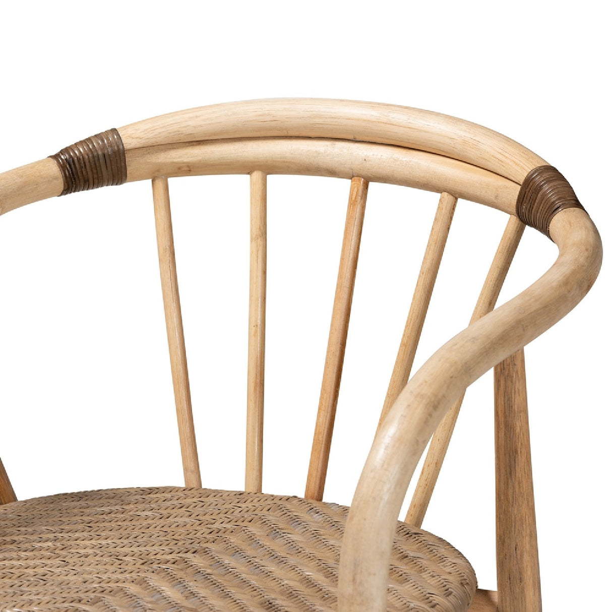 Modern European furniture - Rattan Spindle Back Dining Chair - www.oroa.com