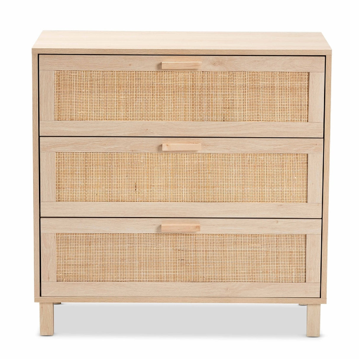 Modern European furniture - 3 Drawer Rattan Storage Cabinet - www.oroa.com