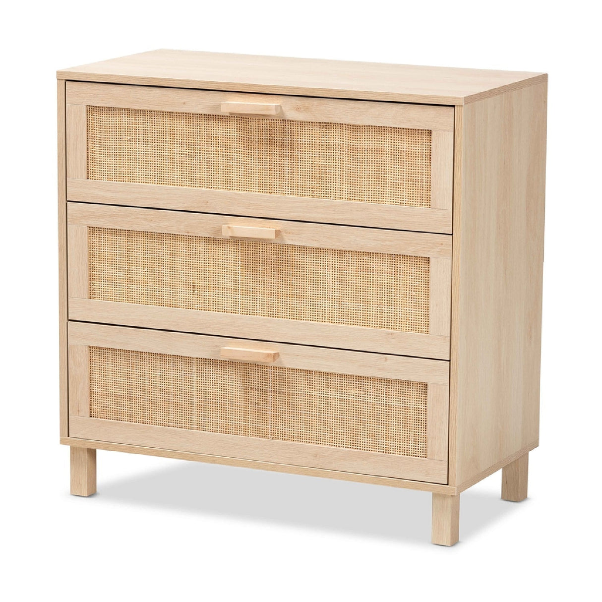 Modern European furniture - 3 Drawer Rattan Storage Cabinet - www.oroa.com