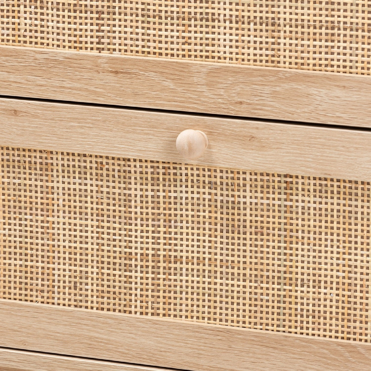 Modern European furniture - Oak Japandi 3 Drawer Cabinet - www.oroa.com