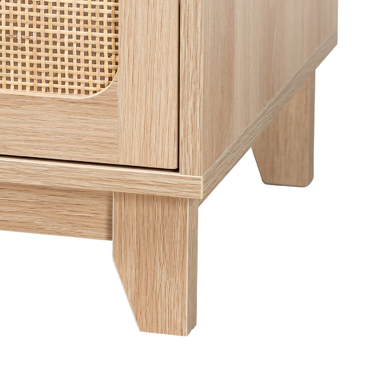 Oak Japandi 3 Drawer Cabinet | Bali Loom Elsbeth | Oroa.com