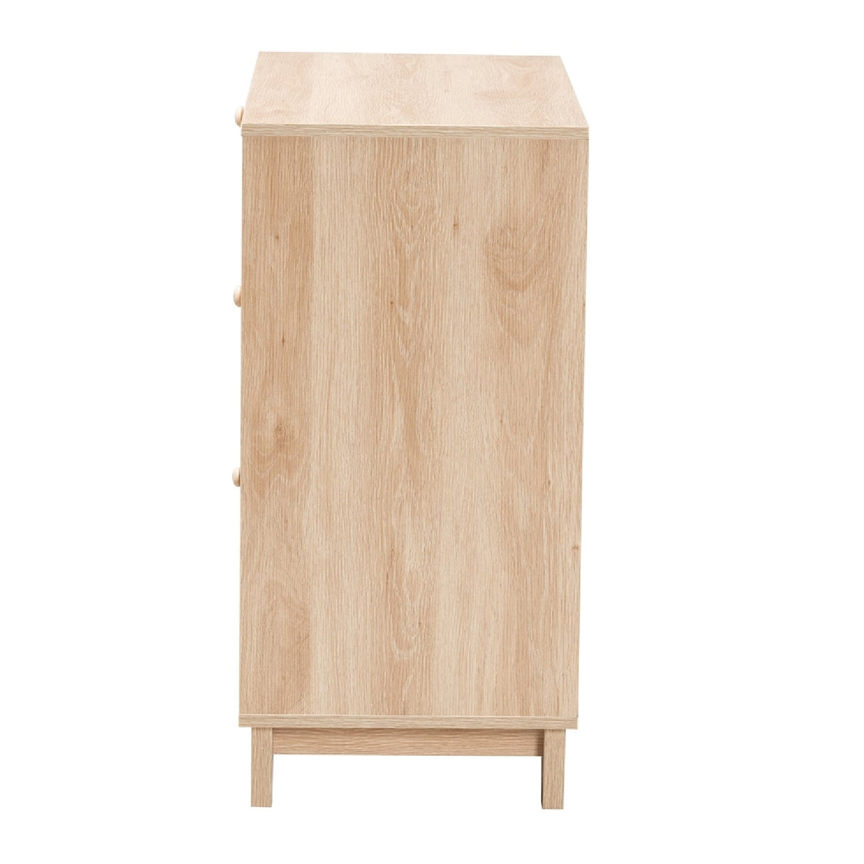 Oak Japandi 3 Drawer Cabinet | Bali Loom Elsbeth | Oroa.com