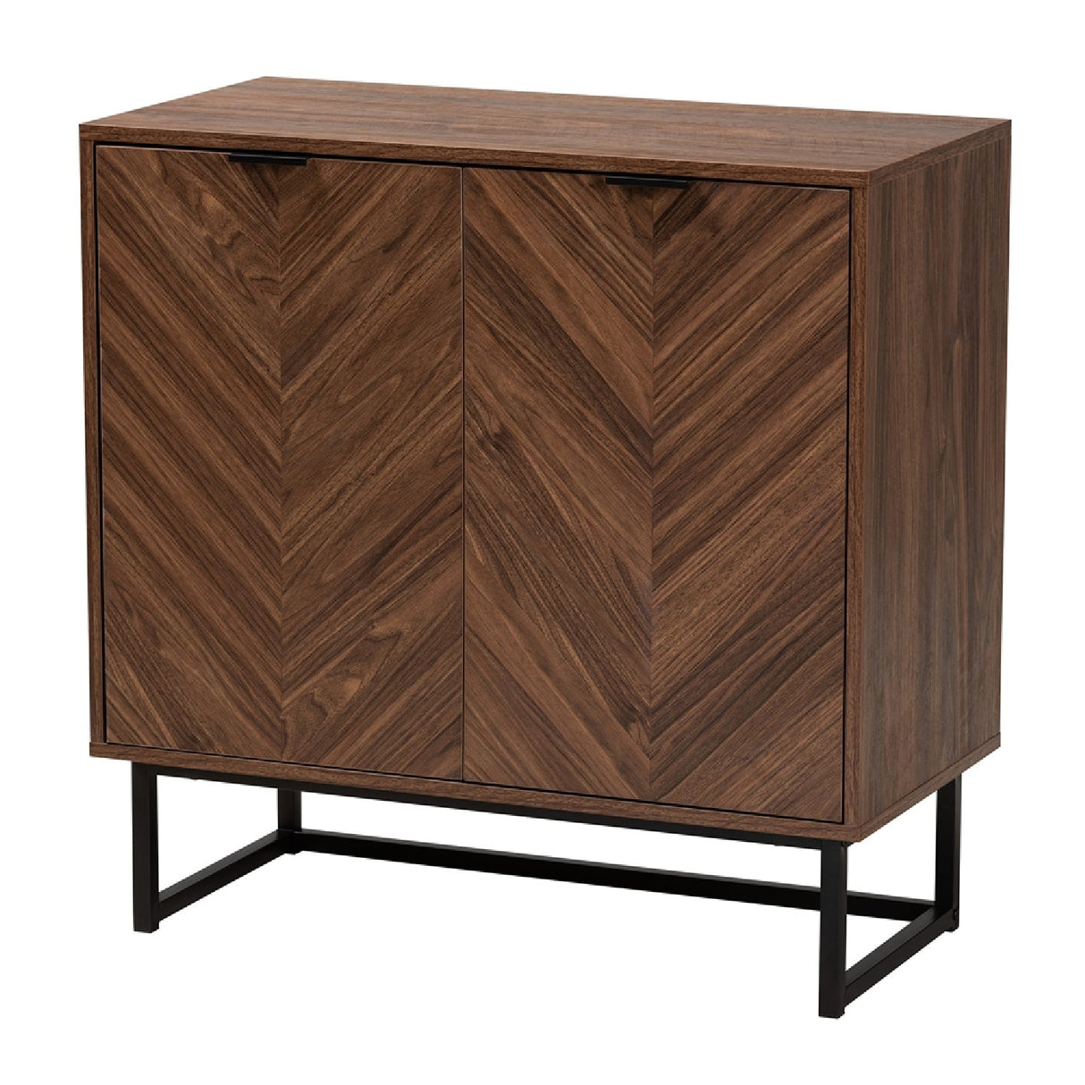 Modern European furniture - Brown Wooden 2 Door Cabinet - www.oroa.com