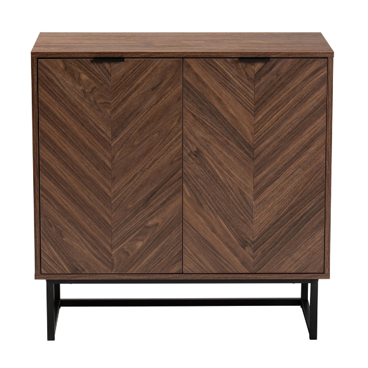 Modern European furniture - Brown Wooden 2 Door Cabinet - www.oroa.com