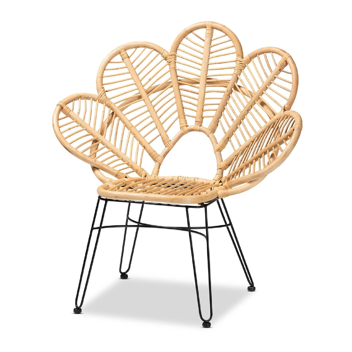 Modern European furniture - Leaf Inspired Rattan Accent Chair - www.oroa.com