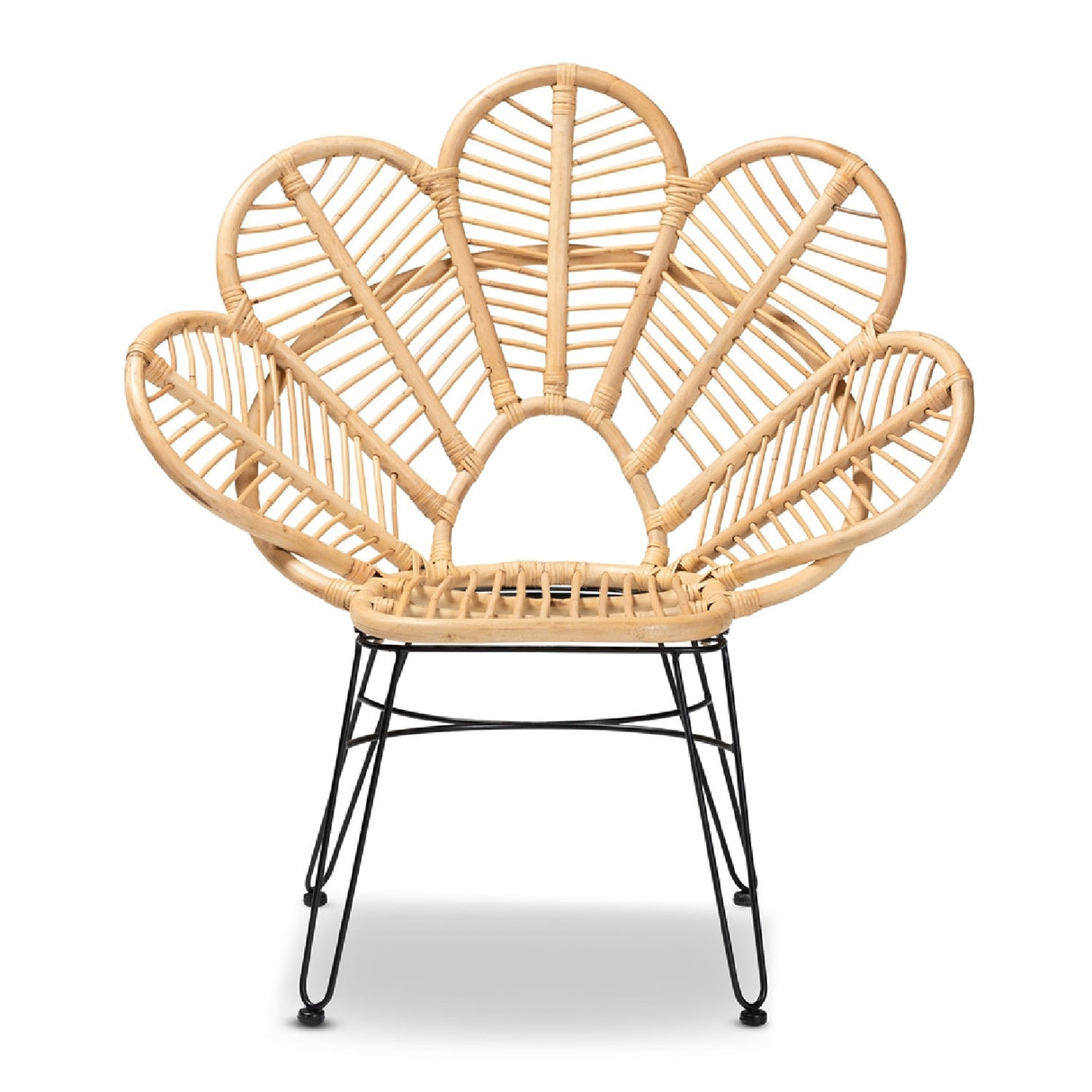 Modern European furniture - Leaf Inspired Rattan Accent Chair - www.oroa.com