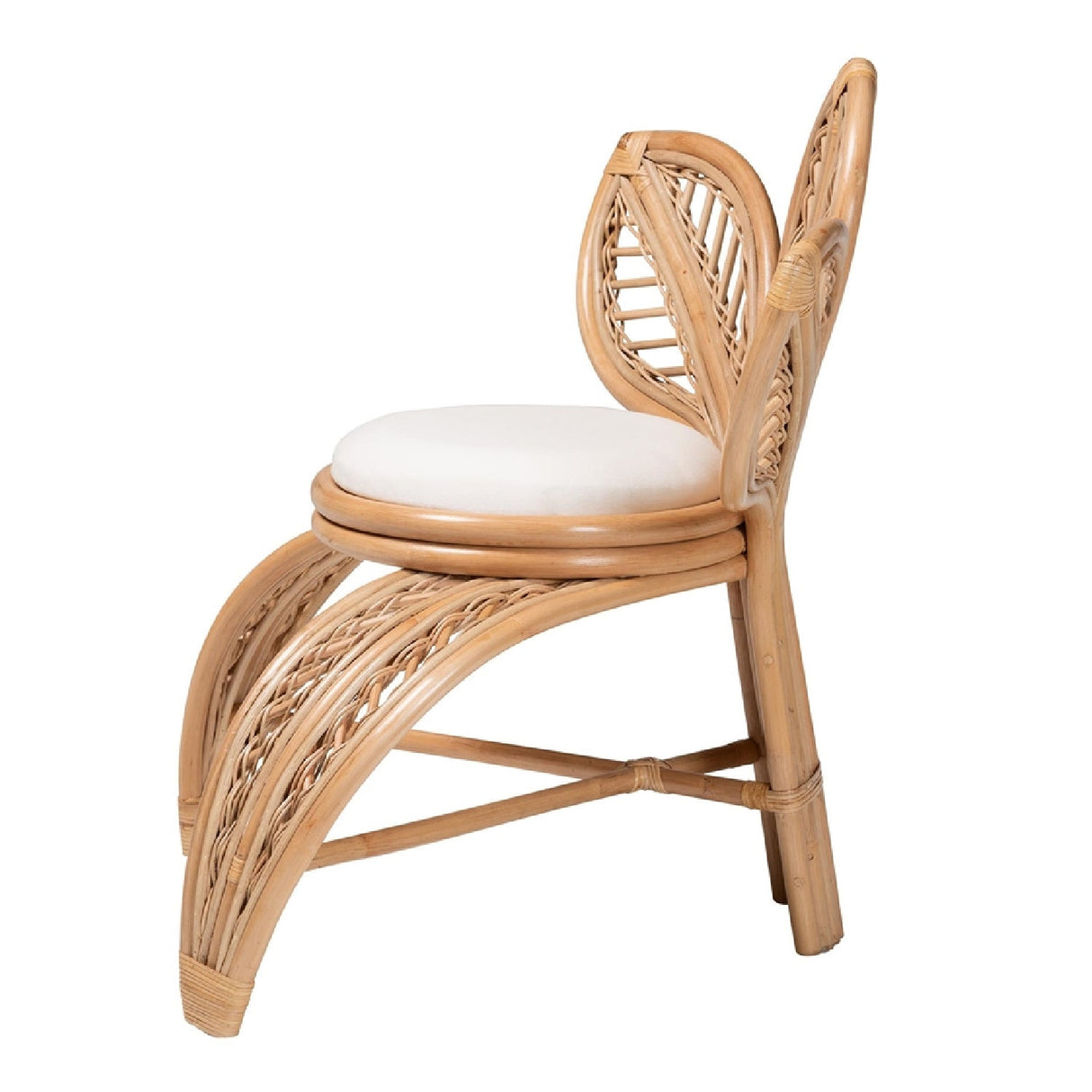 Modern European furniture - Flower Inspired Rattan Accent Chair - www.oroa.com