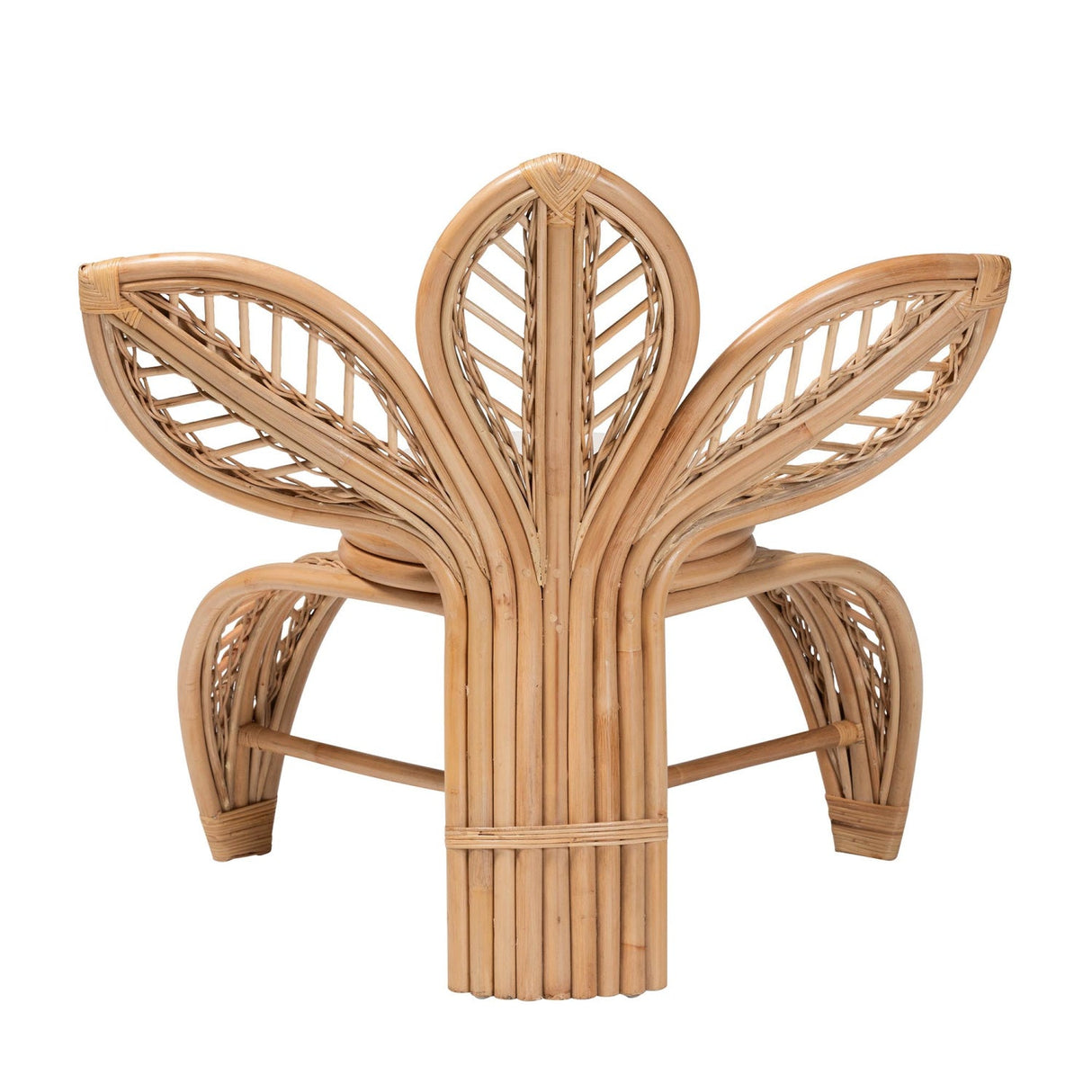 Modern European furniture - Flower Inspired Rattan Accent Chair - www.oroa.com