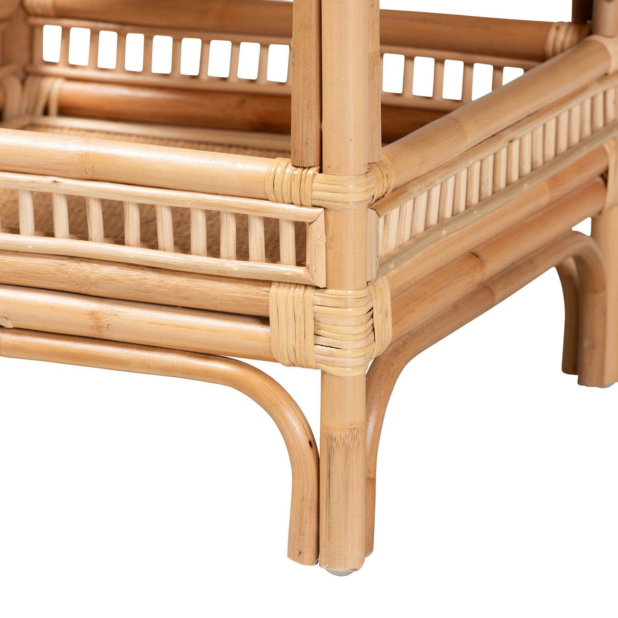 Modern European furniture - Rattan 2 Tier End Table - www.oroa.com
