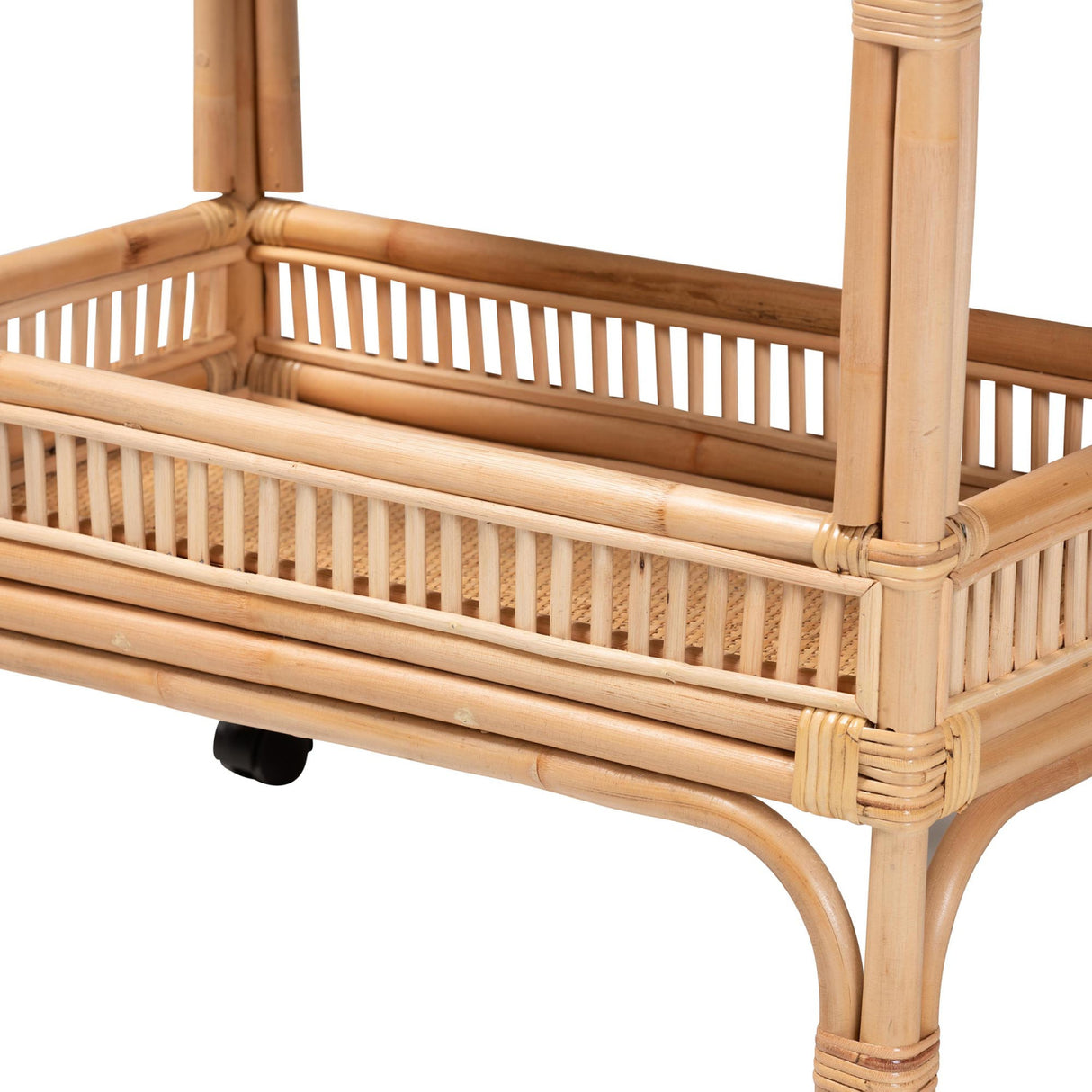Modern European furniture - Woven Rattan Wine Cart - www.oroa.com | Oroa.com