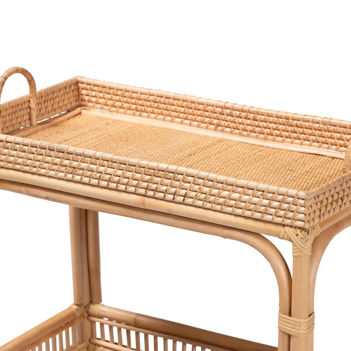 Modern European furniture - Woven Rattan Wine Cart - www.oroa.com | Oroa.com