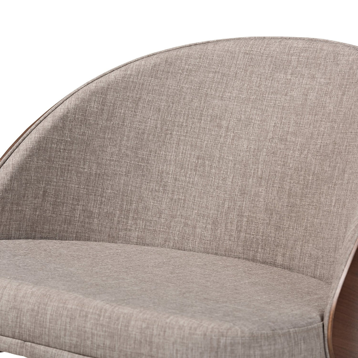 Modern European furniture - Walnut Framed Curved Accent Chairs 2 - www.oroa.com