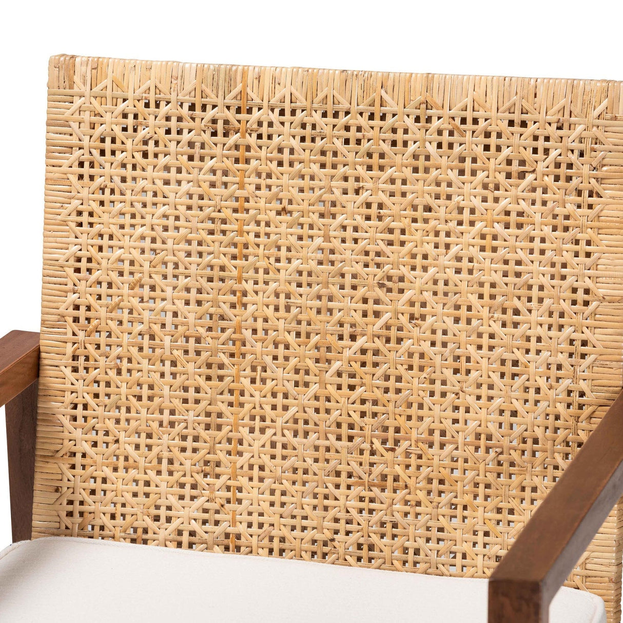 Modern European furniture - Acacia Framed Rattan Lounge Chair - www.oroa.com