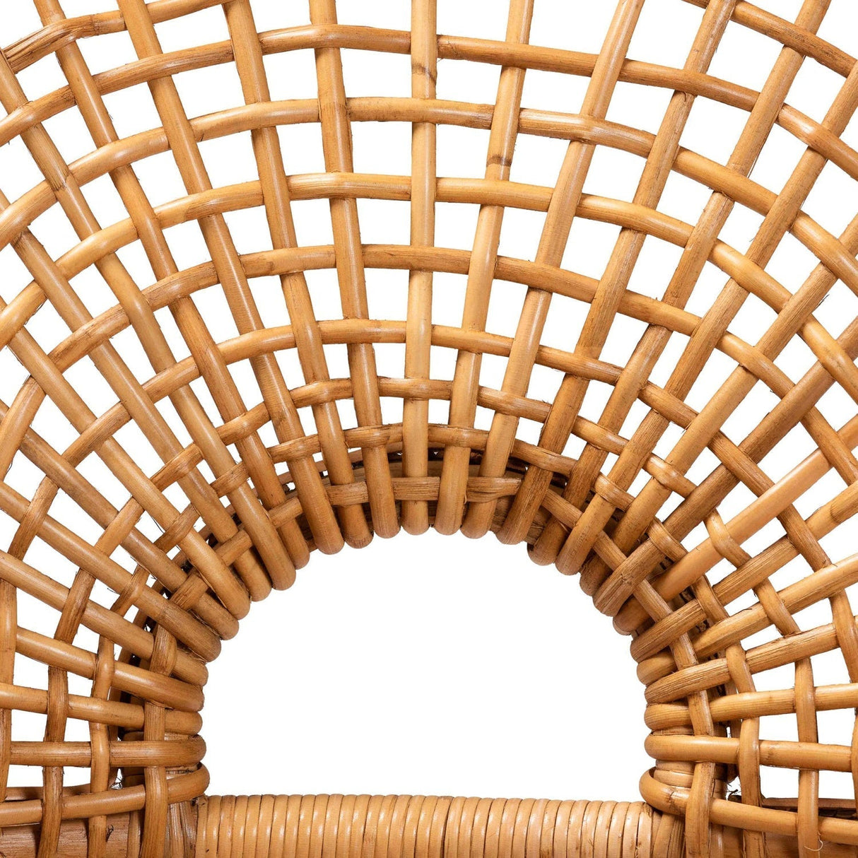 Modern European furniture - Curved Seat Rattan Accent Chair - www.oroa.com