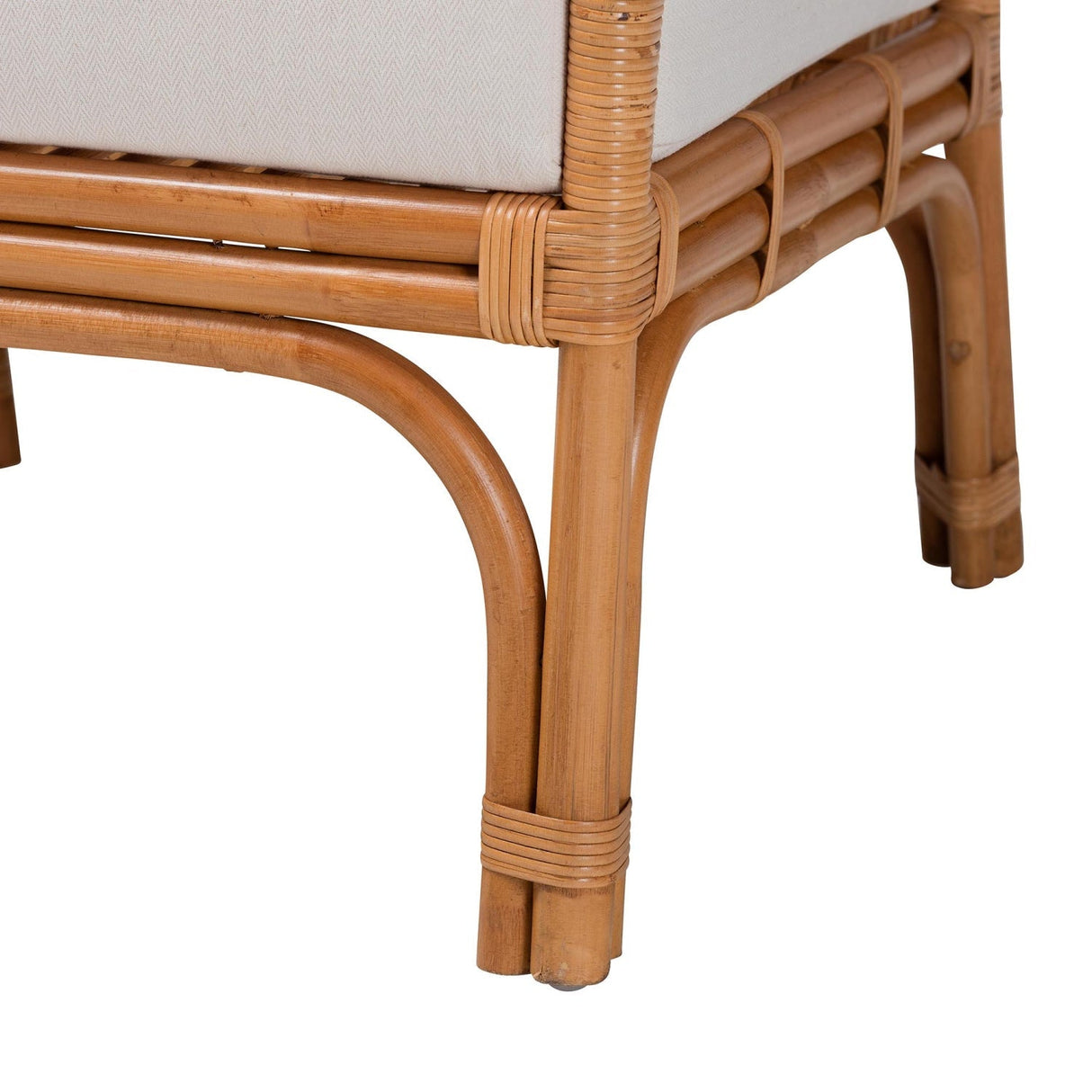 Modern European furniture - Cushioned Seat Rattan Accent Chair - www.oroa.com