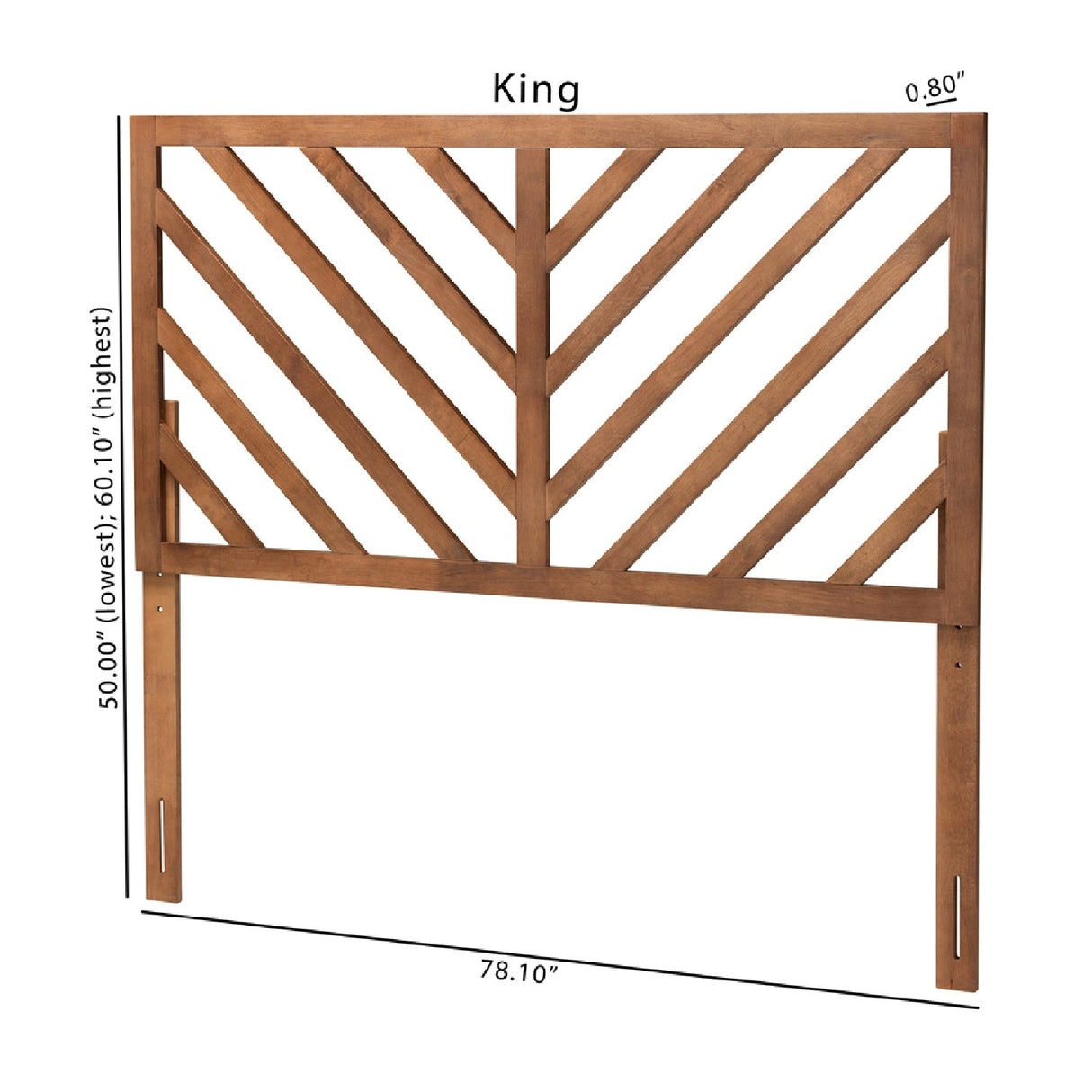 Modern European furniture - Wooden Chevron King Size Headboard - www.oroa.com
