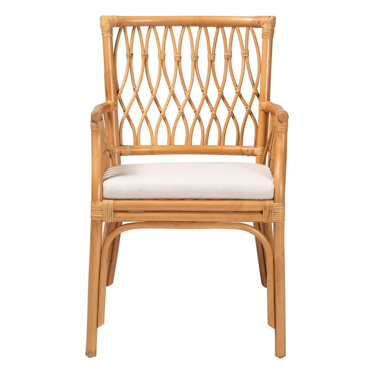 Modern European furniture - Rattan Openwork Accent Armchair - www.oroa.com