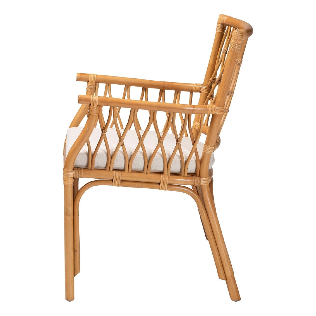 Modern European furniture - Rattan Openwork Accent Armchair - www.oroa.com