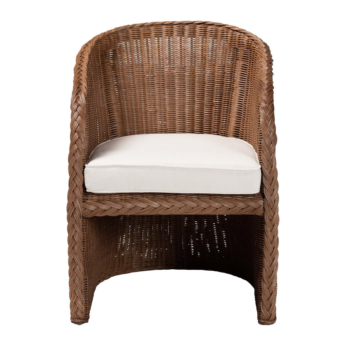 Modern European furniture - Braided Rattan Accent Chair - www.oroa.com