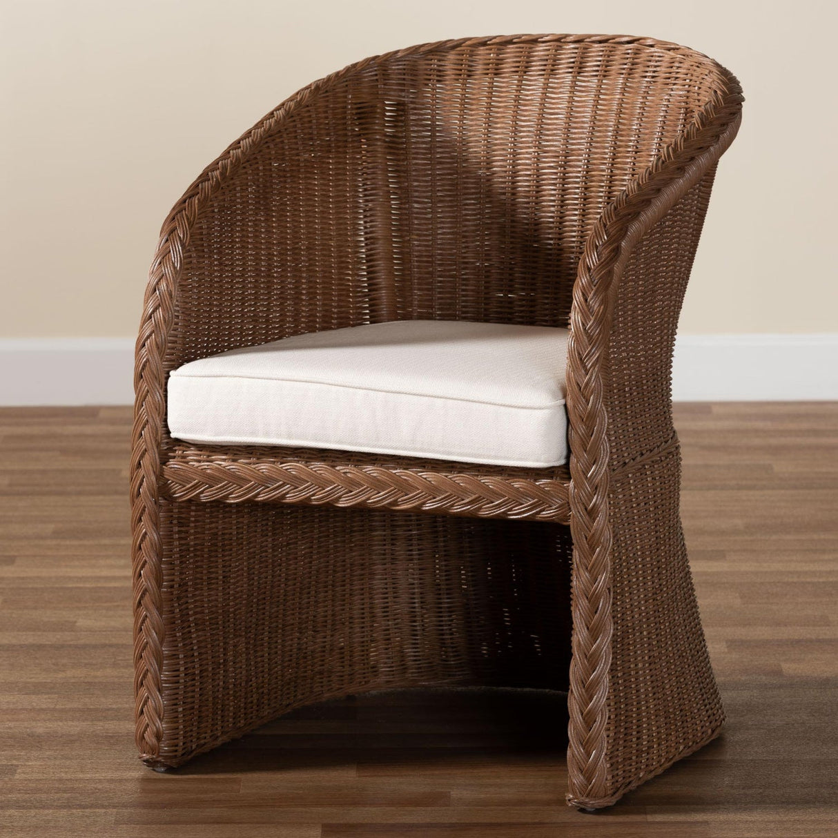 Modern European furniture - Braided Rattan Accent Chair - www.oroa.com