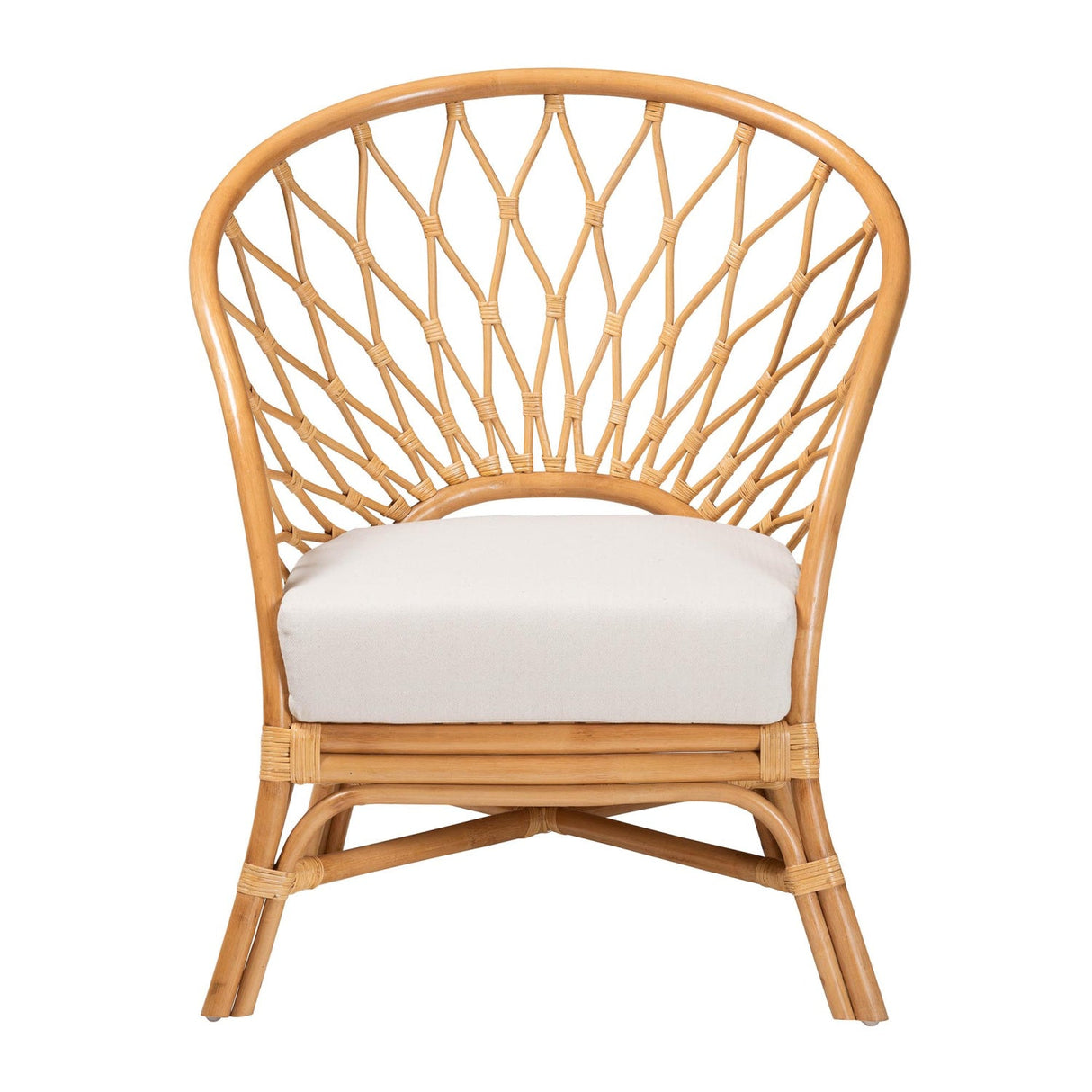 Modern European furniture - Rattan Sloped Accent Chair - www.oroa.com