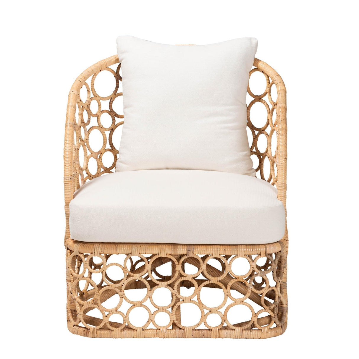 Modern European furniture - Rattan Bubble Openwork Accent Chair - www.oroa.com
