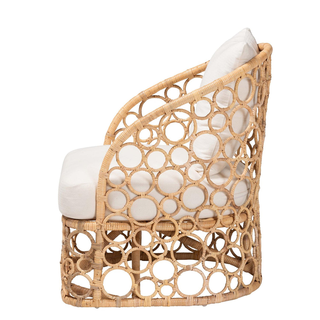 Modern European furniture - Rattan Bubble Openwork Accent Chair - www.oroa.com