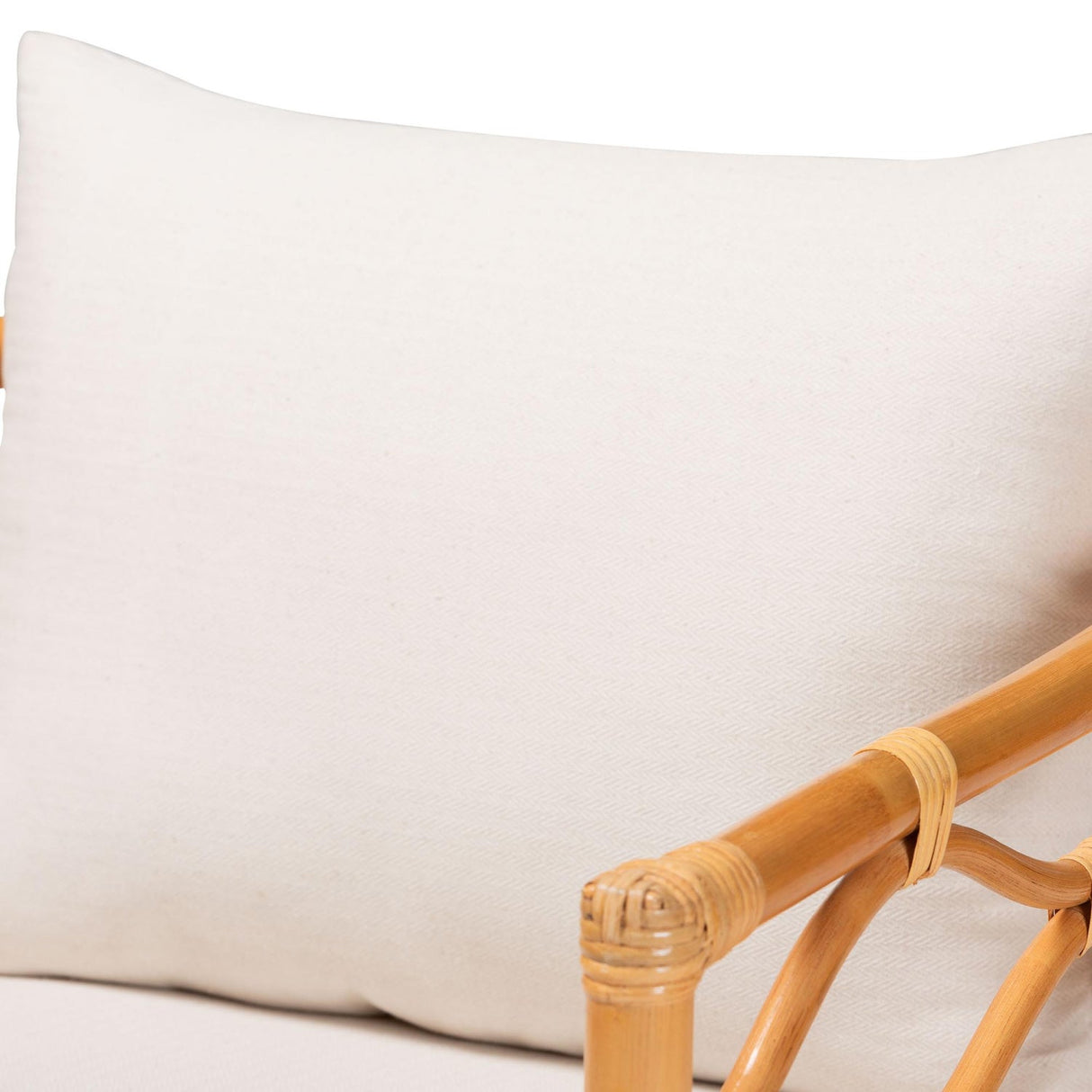 Modern European furniture - Curved Rattan Padded Accent Chair - www.oroa.com