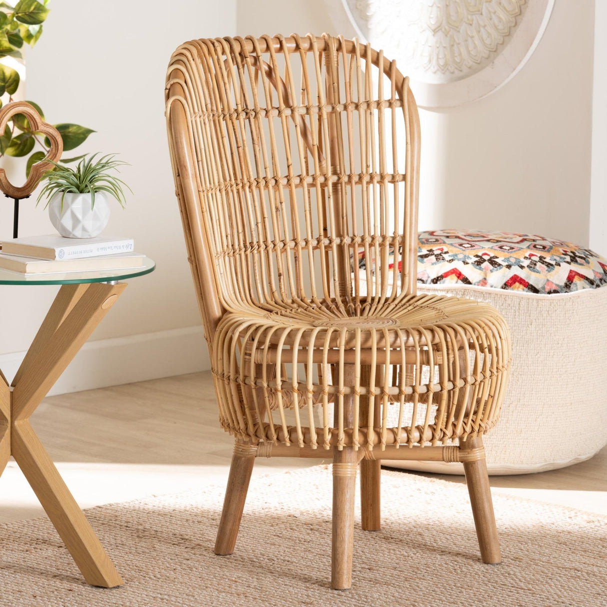 Modern European furniture - Rattan Rods Lounge Chair - www.oroa.com