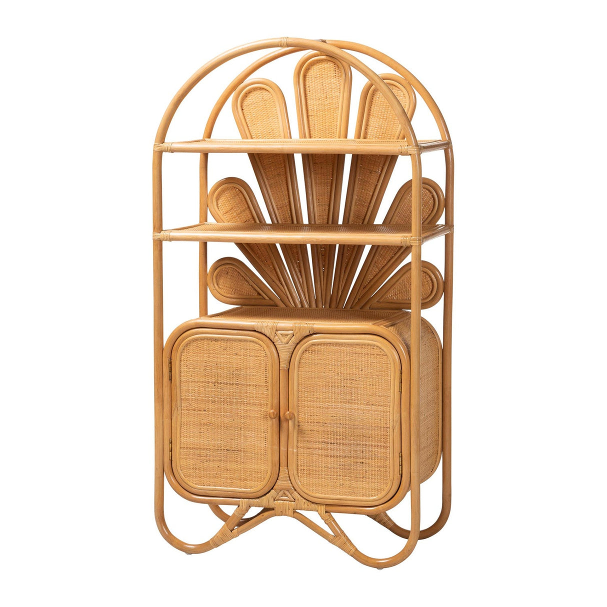 Modern European furniture - Rattan Peacock Fan Cabinet - www.oroa.com