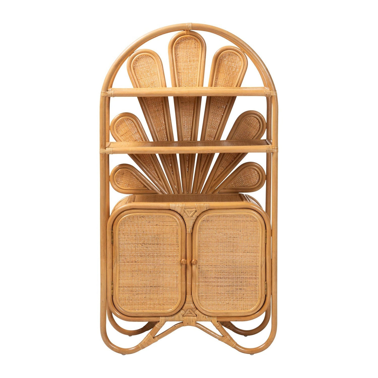 Modern European furniture - Rattan Peacock Fan Cabinet - www.oroa.com