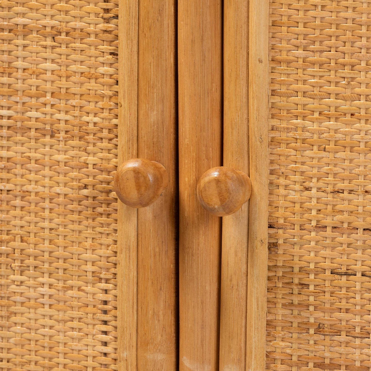 Modern European furniture - Rattan Peacock Fan Cabinet - www.oroa.com