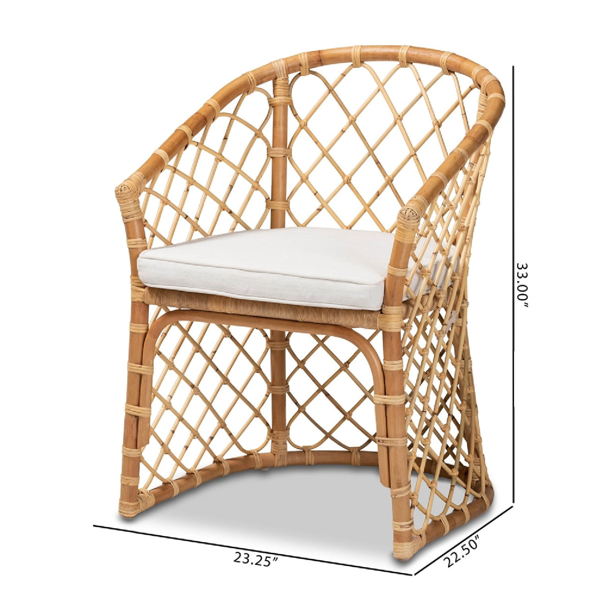 Contract furniture -Bohemian Rattan Dining Chair - www.oroatrade.com