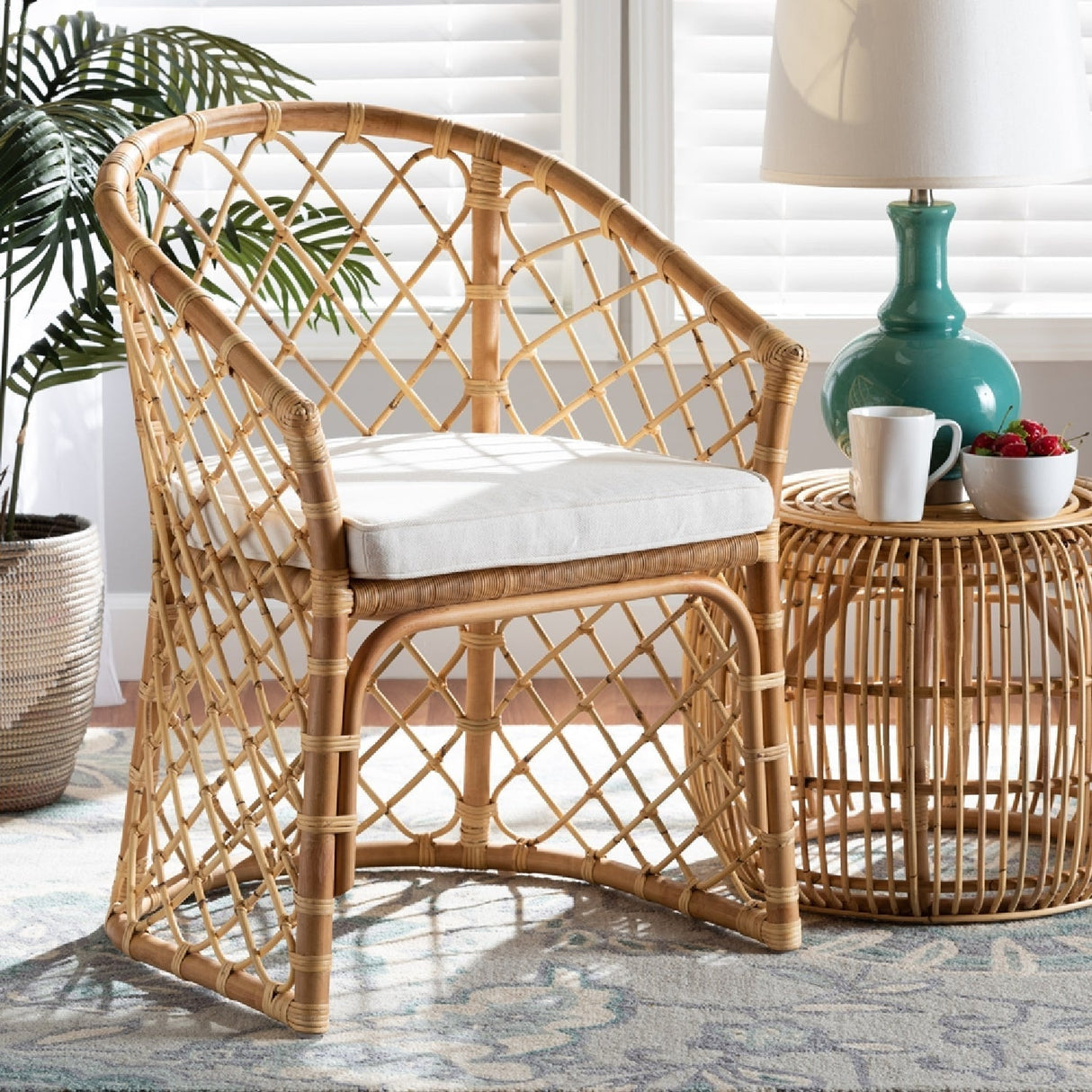 Contract furniture -Bohemian Rattan Dining Chair - www.oroatrade.com