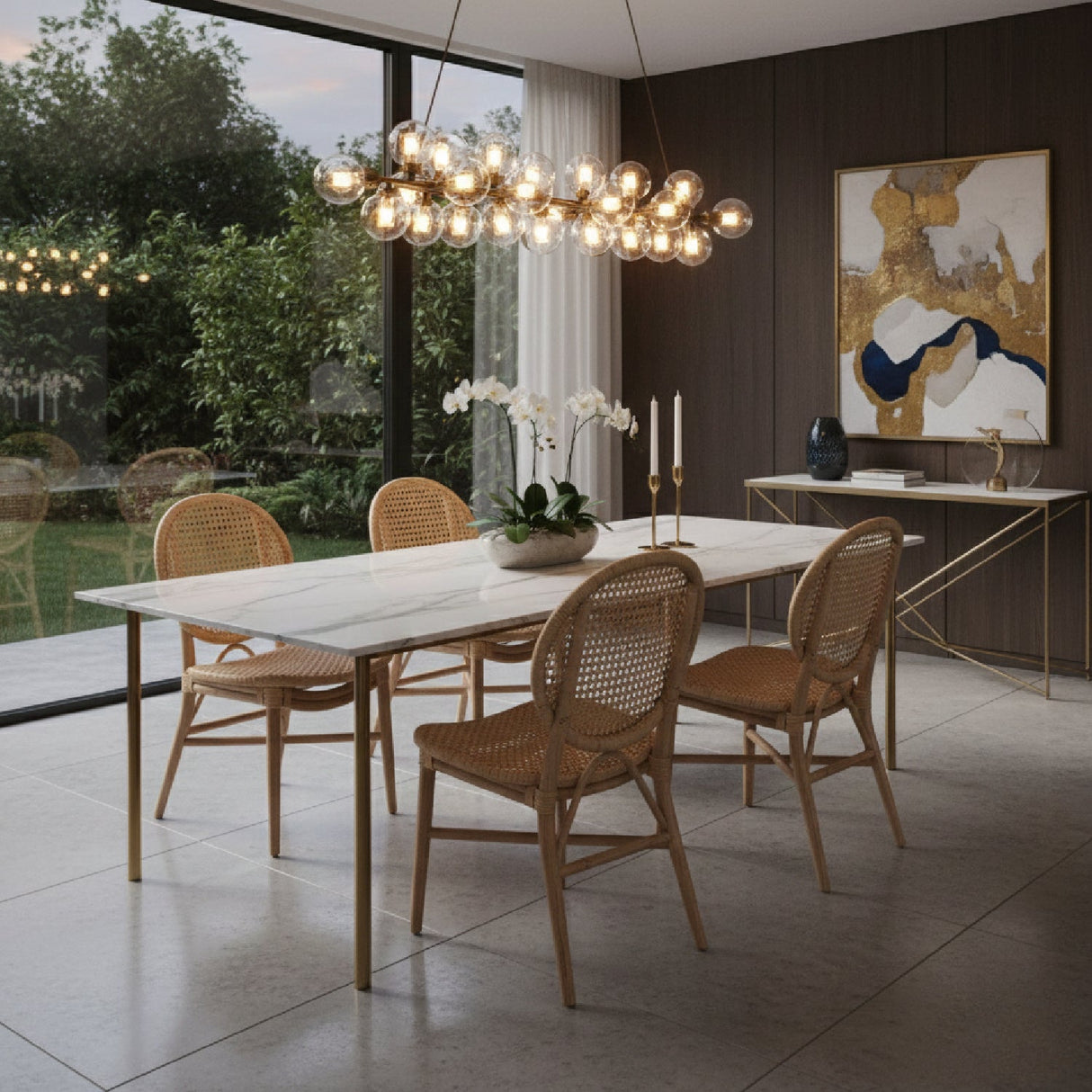 Modern European furniture - Round Back Rattan Dining Chair - www.oroa.com