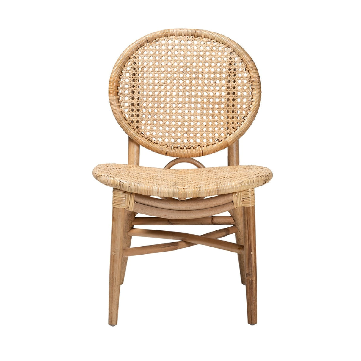Modern European furniture - Round Back Rattan Dining Chair - www.oroa.com