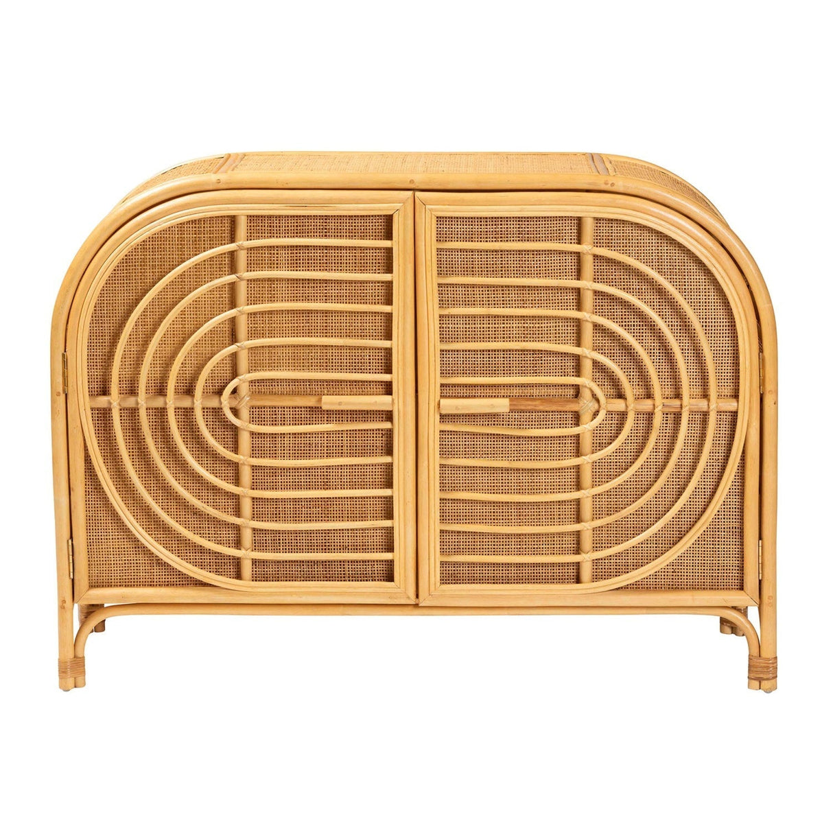 Modern European furniture - Natural Rattan 2 Door Sideboard - www.oroa.com