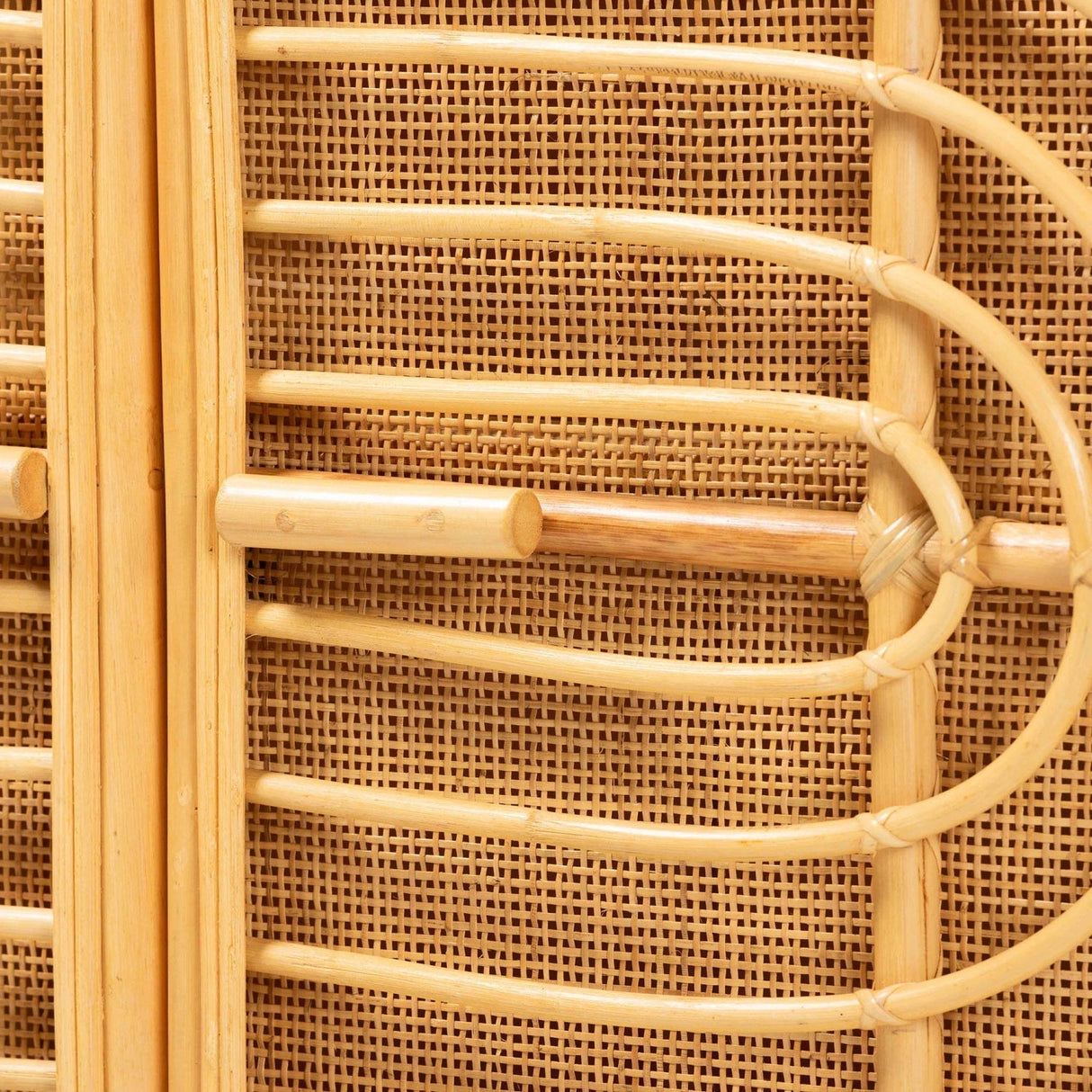 Modern European furniture - Natural Rattan 2 Door Sideboard - www.oroa.com