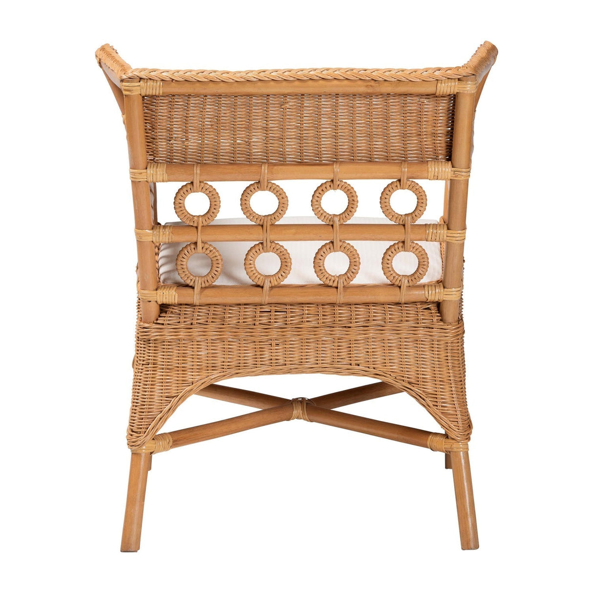 Modern European furniture - Braided Rattan Padded Accent Chair -Â www.oroa.com