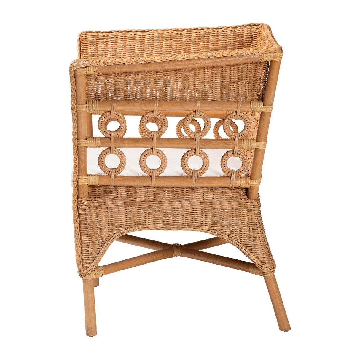 Modern European furniture - Braided Rattan Padded Accent Chair -Â www.oroa.com
