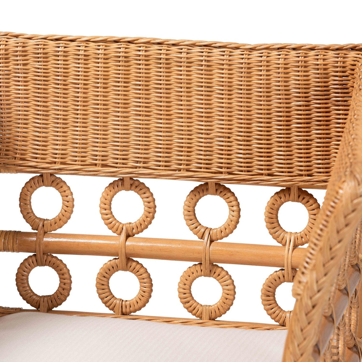 Modern European furniture - Braided Rattan Padded Accent Chair -Â www.oroa.com