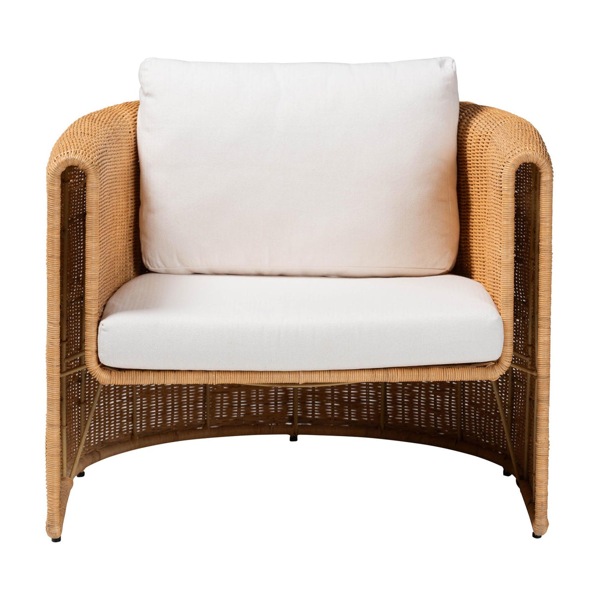 Modern European furniture - U Shaped Rattan Lounge Armchair - www.oroa.com