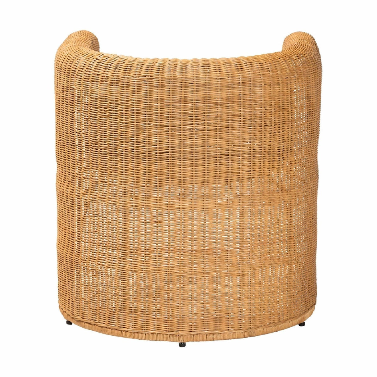Modern European furniture - Handwoven Rattan Barrel Dining Chair - www.oroa.com