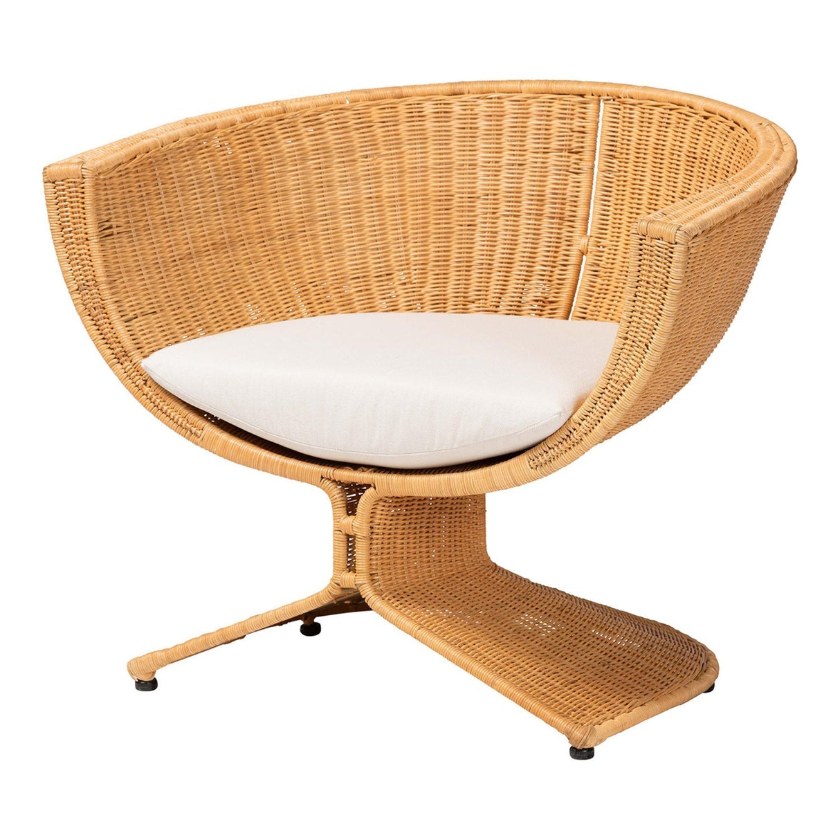 Modern European furniture - Woven Rattan Bohemian Lounge Chair - www.oroa.com