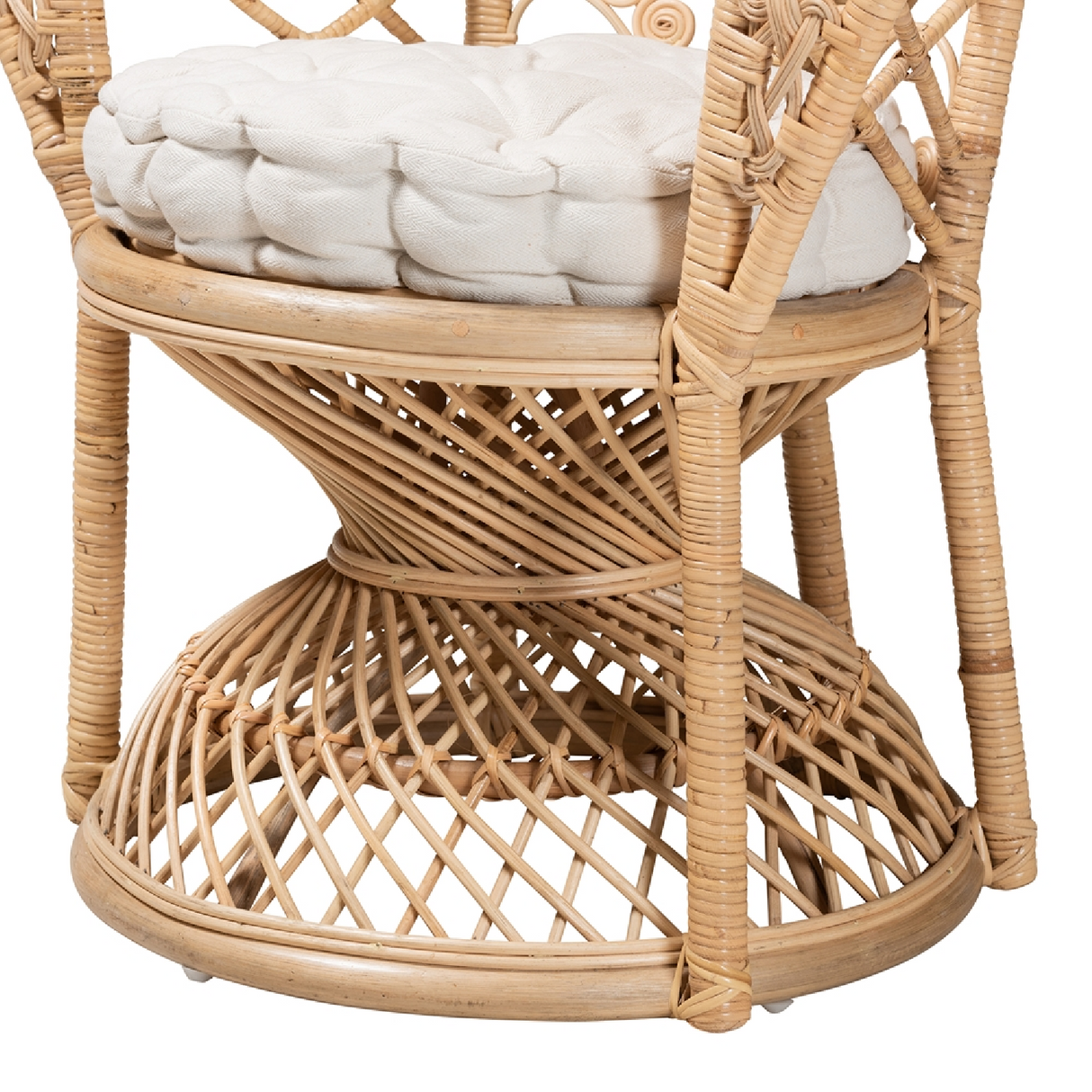 Modern European furniture - Rattan Indoor Semi Outdoor Peacock Accent Chair - www.oroa.com