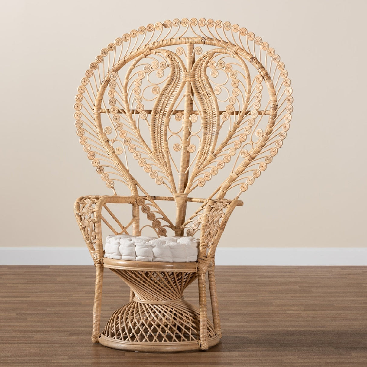 Modern European furniture - Rattan Indoor Semi Outdoor Peacock Accent Chair - www.oroa.com